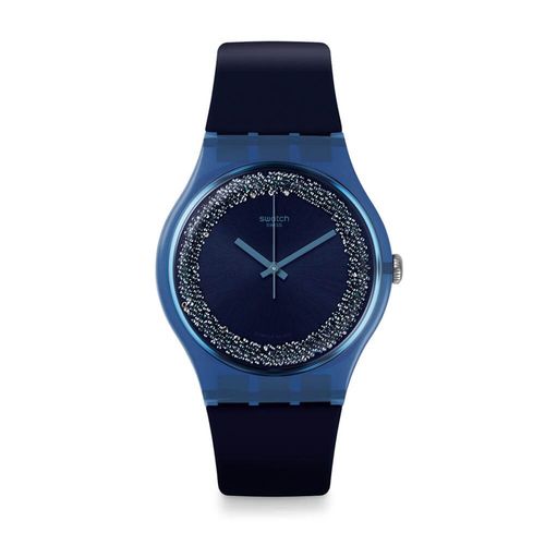 Reloj Swatch Blusparkles de silicona SUON134
