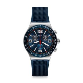 Reloj Swatch Blue Grid de caucho