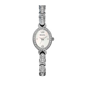 Reloj Bulova Crystal para mujer de acero 96L199