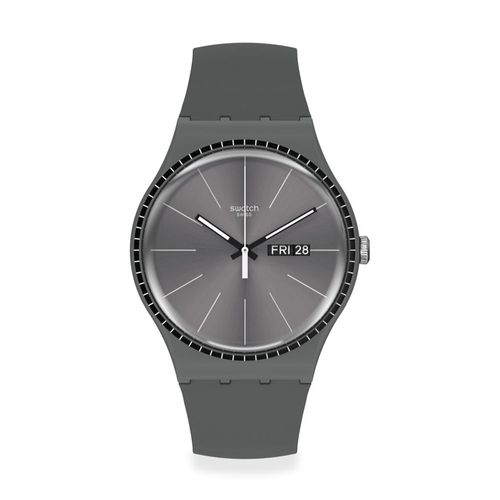 Reloj Swatch Grey Rails de silicona SUOM709