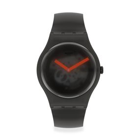 Reloj Swatch Black Bluir de silicona