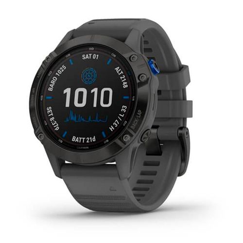 Smartwatch Garmin Fenix 6 Pro Solar negro y gris