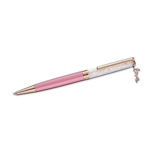 Bolígrafo Swarovski Crystal Shimmer rosa y rosé con cristales