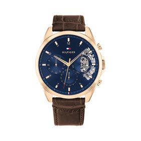 Reloj Tommy Hilfiger para hombre de cuero marrón 1710453