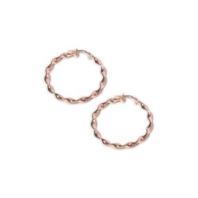 Aros Carmín Verano de Plata 925 con baño Rosé