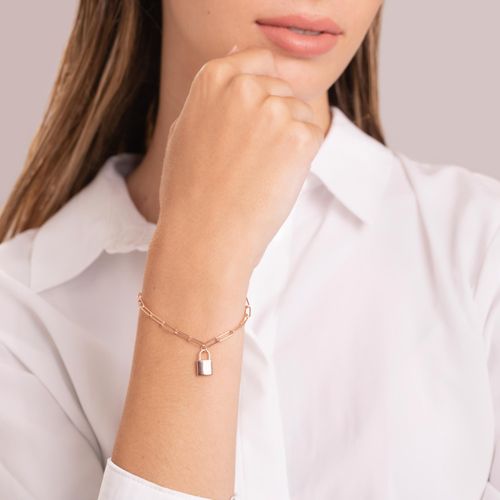 Pulsera Carmín Secret de Plata 925 con baño Rosé