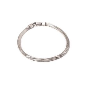 Pulsera Carmín Uomo de Plata 925 con Baño de Rutenio