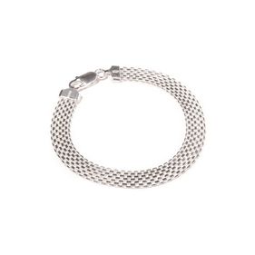 Pulsera Carmín Uomo de Plata 925 - 1cm Ancho