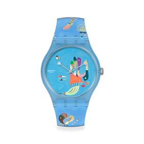 Reloj Swatch Blue Sky By Vassily Kandinsky SUOZ342