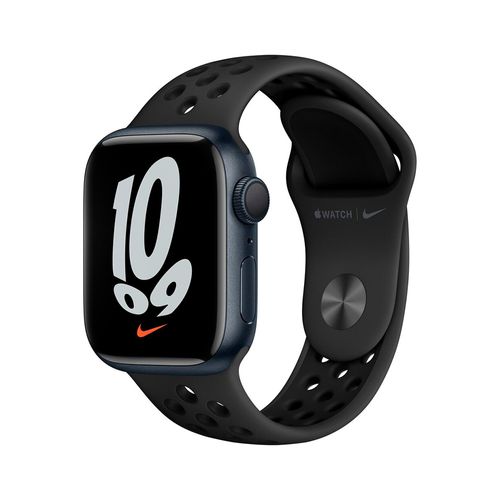 Apple Watch Serie 7 Nike GPS Midnight Aluminium Case with Anthracite Black Nike Sport Band