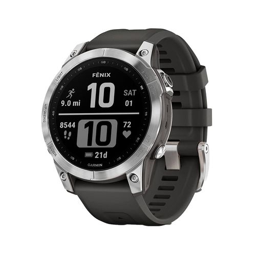 Smartwatch Garmin Fenix 7 Silver y Graphite Band