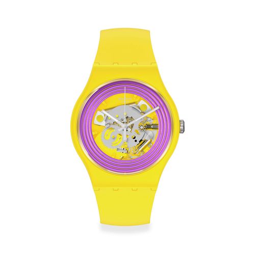 Reloj Swatch Purple Rings Yellow SO29J100