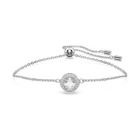 Pulsera Swarovski Constella Talla redonda Pavé Blanca con Baño de rodio