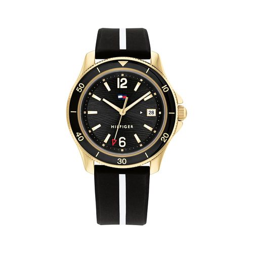 Reloj Tommy Hilfiger para mujer de silicona negro 1782509