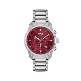 Reloj Boss Trace para hombre de acero plateado