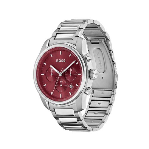 Reloj Boss Trace para hombre de acero plateado