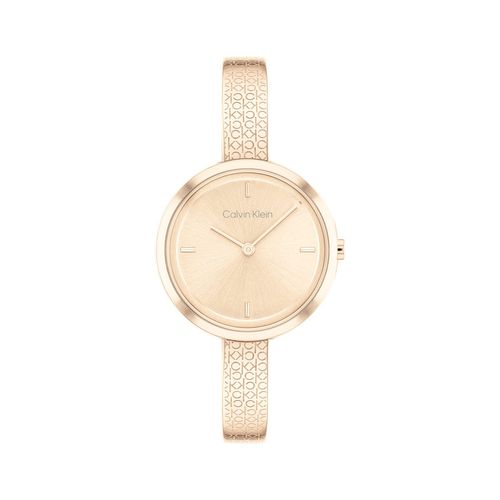 Reloj Calvin Klein Shining para mujer de acero rosé