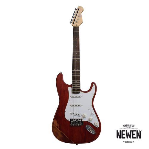 Guitarra Eléctrica Newen Relic ST Red Wood con Cuerpo Lenga Maciza