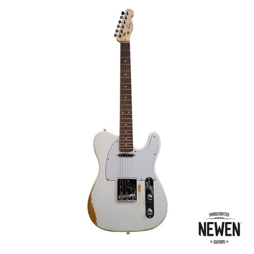 Guitarra Eléctrica Newen Relic TL White con Cuerpo Lenga Maciza