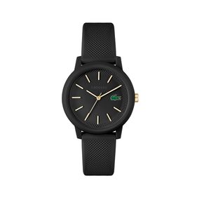 Reloj Lacoste 12.12 para mujer de silicona negro