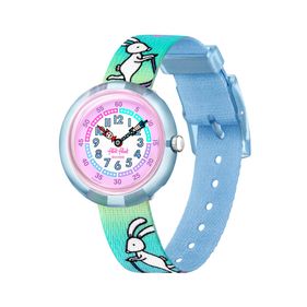 Reloj Flik Flak Be Hoppy! para niños de tela