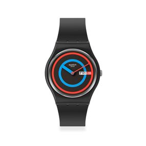 Reloj Swatch Circling Black de silicona