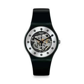 Reloj Swatch Silver Glam de silicona SO29B109