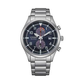 Reloj Citizen EcoDrive Chrono para hombre de acero CA702881L