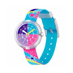 Reloj Flik Flak Color Party para niños de plástico ZFPNP115