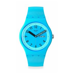 Reloj Swatch Proudly Blue de silicona SO29S702