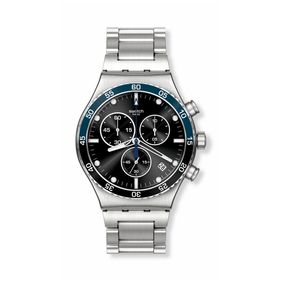 Reloj Swatch Dark Blue Irony de acero inoxidable YVS507G