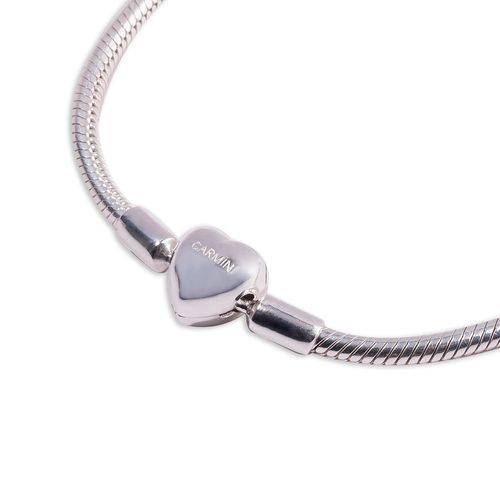 Brazalete flexible Spirit broche Corazón de Plata 925