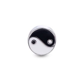 Dije Carmín Yin y Yang de Plata 925