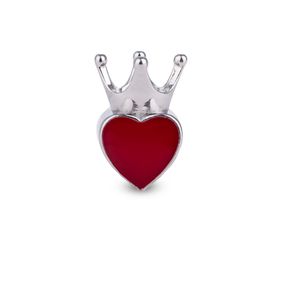 Dije Carmín Queen de Plata 925