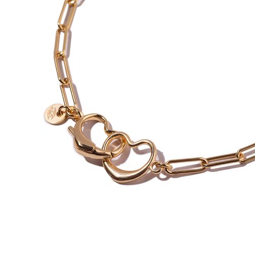 Pulsera Carmín Amores de Plata 925 con baño dorado