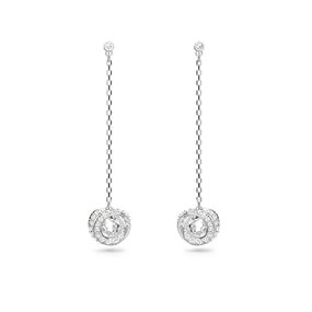 Pendientes Swarovski Generation largos grandes con bañados en rodio