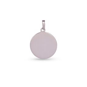 Dije Carmín Medalla Mini Memory 20mm de Plata 925
