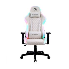 Silla Gamer Makkax White Snow Rgb2049d