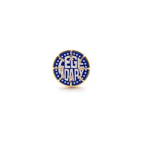 Anillo Carmín Legendary de Plata 925 con Baño Dorado con Zirconias Cúbicas Blancas