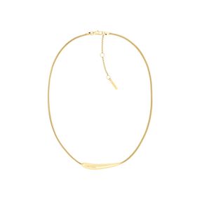 Colgante Calvin Klein Elongated Drops de acero dorado 35000339