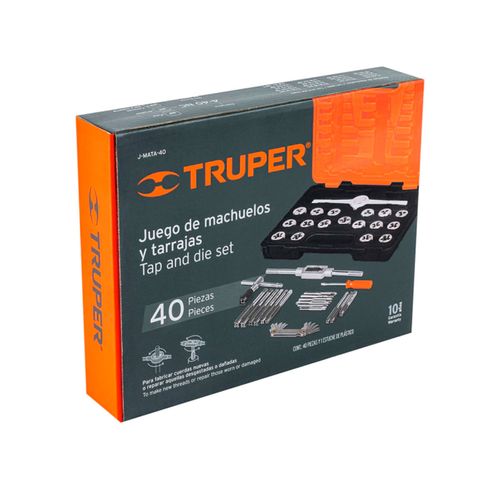 Set Truper Machos / Cojinetes 40 pzas