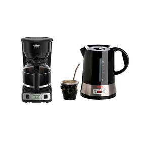 Kit Cafetera Coffeetime Liliana 1.8Lts + Pava Eléctrica Liliana Acero Inox 2100w