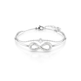 Pulsera Swarovski Hyperbola Infinity Blanco con baño de rodio