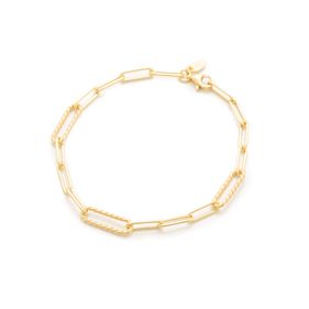 Pulsera Carmín Smith de Plata 925 Baño Dorado