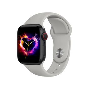 Smartwatch Laxasfit Watch 8 Max Silicone silver strap