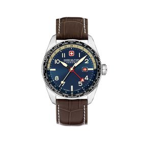 Reloj Swiss Military Hanowa Hawk Eye para hombre de cuero marrón