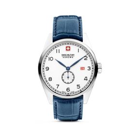 Reloj Swiss Military Hanowa Lynx para hombre de cuero azul