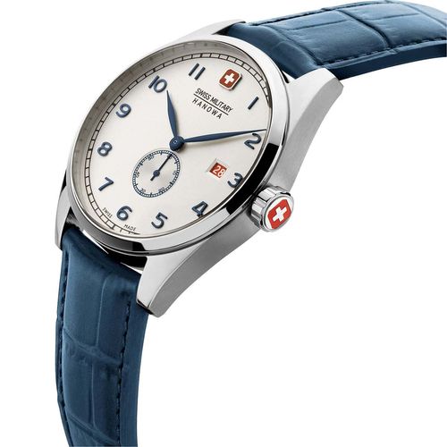 Reloj Swiss Military Hanowa Lynx para hombre de cuero azul