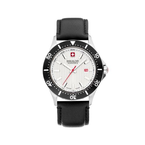 Reloj Swiss Military Hanowa Flagship X para hombre de cuero negro