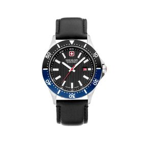 Reloj Swiss Military Hanowa Flagship X para hombre de cuero negro